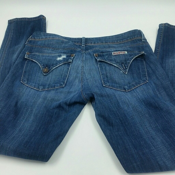 HUDSON l Distressed Skinny Jeans - Picture 3 of 8